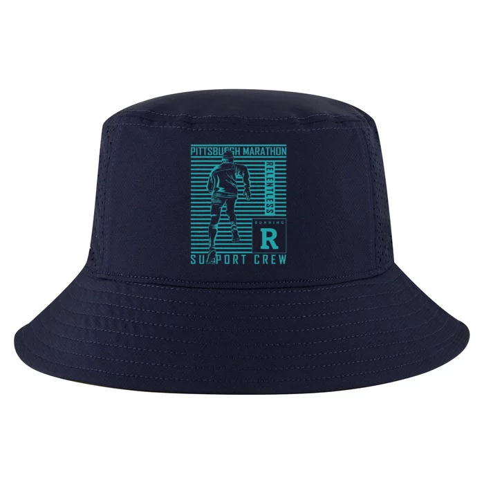 Runners Retro Pittsburgh 2024 Marathon 26 Miles Cool Comfort Performance Bucket Hat