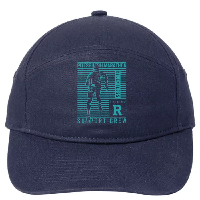 Runners Retro Pittsburgh 2024 Marathon 26 Miles 7-Panel Snapback Hat