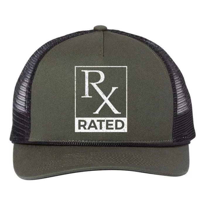 RX Rated Pharmacology Pharmacist Medical Student Retro Rope Trucker Hat Cap