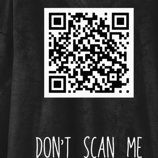 Rick Roll QR Scan Code Funny Joke Hooded Wearable Blanket