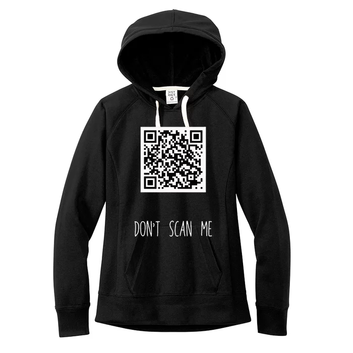 Rick Roll QR Scan Code Funny Joke Women's Fleece Hoodie