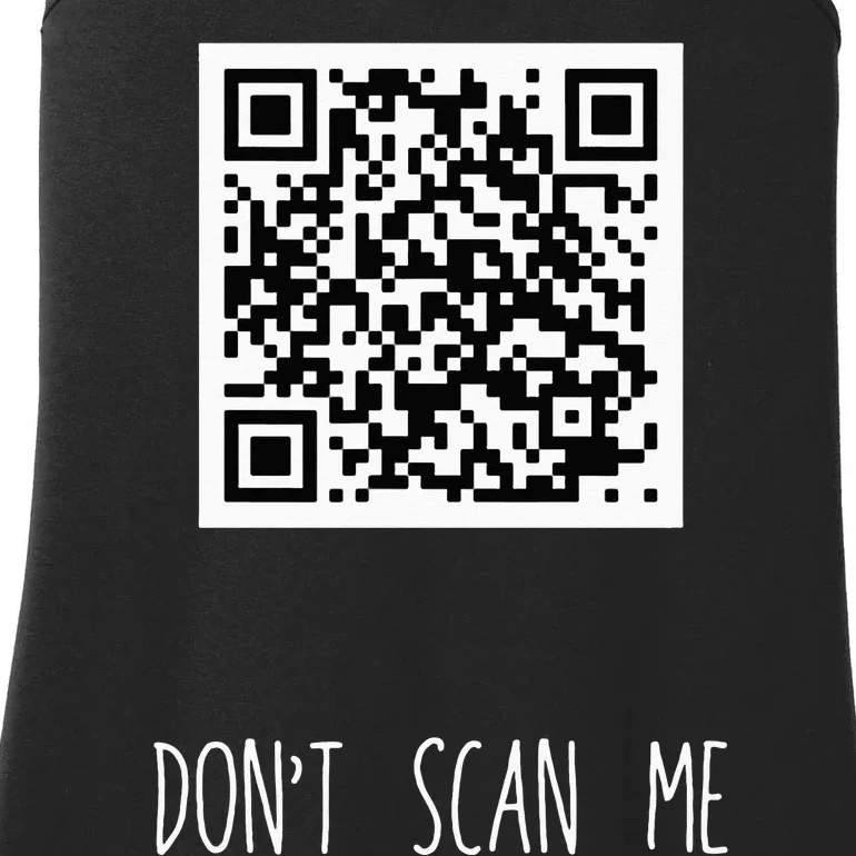 Rick Roll QR Scan Code Funny Joke Ladies Essential Tank