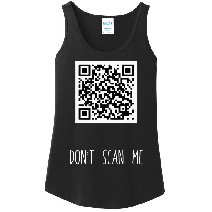 Rick Roll QR Scan Code Funny Joke Ladies Essential Tank