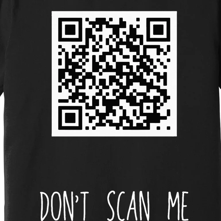 Rick Roll QR Scan Code Funny Joke Premium T-Shirt