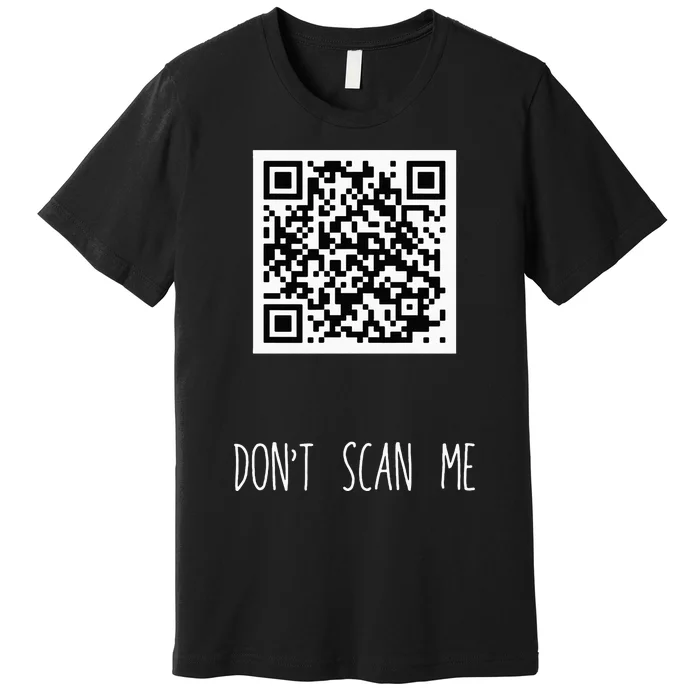 Rick Roll QR Scan Code Funny Joke Premium T-Shirt