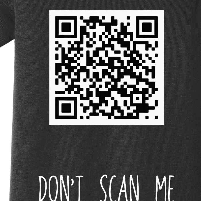 Rick Roll QR Scan Code Funny Joke Baby Bodysuit