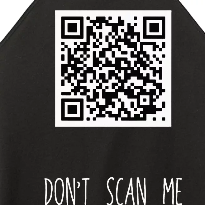 Rick Roll QR Scan Code Funny Joke Women’s Perfect Tri Rocker Tank