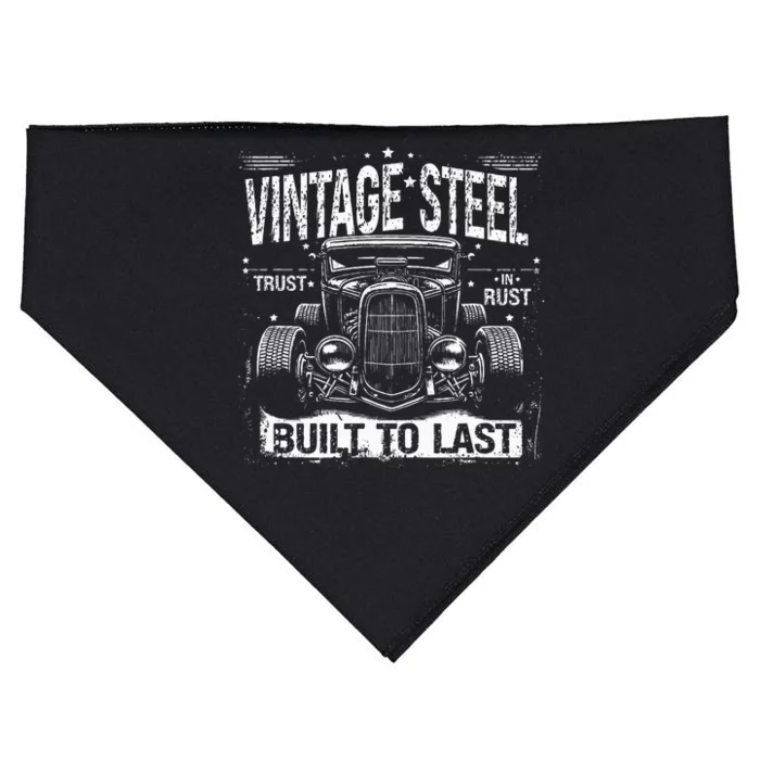 Rat Rod Quote Vintage Hot Rod Car USA-Made Doggie Bandana