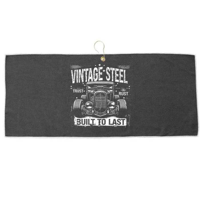 Rat Rod Quote Vintage Hot Rod Car Large Microfiber Waffle Golf Towel