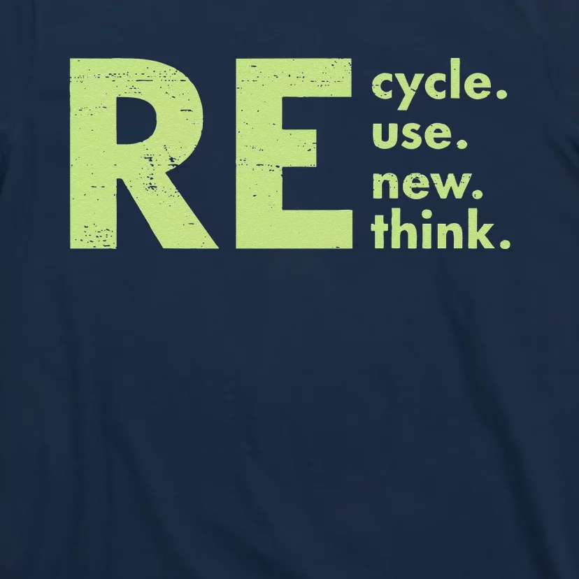 Recycle Reuse Renew Rethink Crisis Environmental Activism T-Shirt