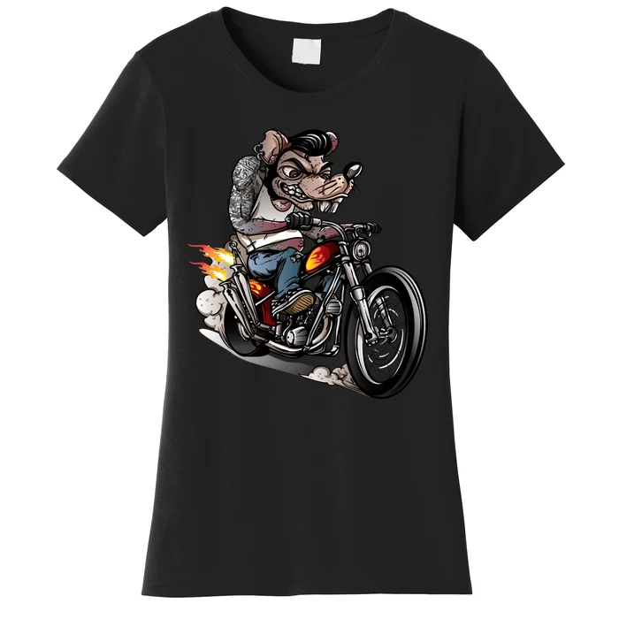 Rockabilly Rats Riding A Bike Women's T-Shirt