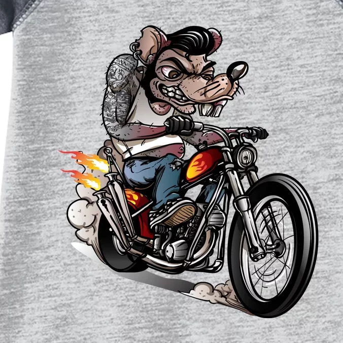 Rockabilly Rats Riding A Bike Infant Baby Jersey Bodysuit