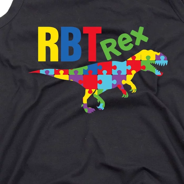 RBT Rex Registered Behavior Technician Autism ABA Therapist Tank Top