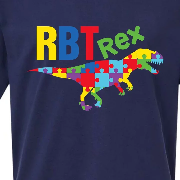 RBT Rex Registered Behavior Technician Autism ABA Therapist Sueded Cloud Jersey T-Shirt