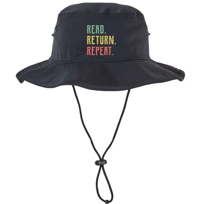 Read Return Repeat Cute Librarian Tee Library Worker Gifts Legacy Cool Fit Booney Bucket Hat