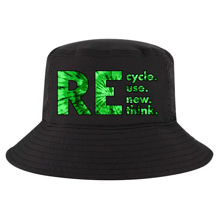 Recycle Reuse Renew Rethink Tie Dye Crisis Environmental Activism Cool Comfort Performance Bucket Hat