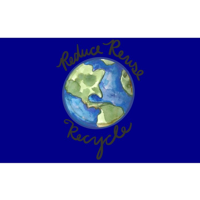 Reduce Reuse Recycle Earthy Artwork Environtalism Gift Bumper Sticker