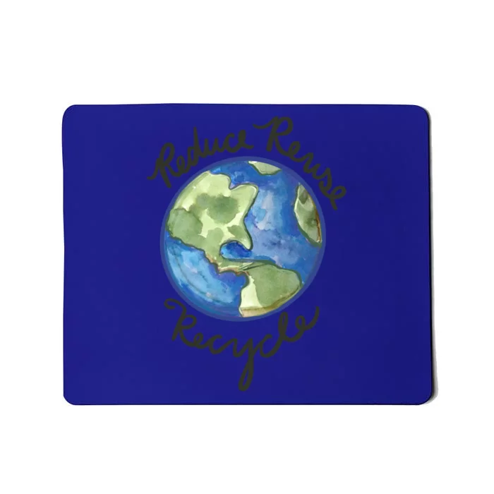 Reduce Reuse Recycle Earthy Artwork Environtalism Gift Mousepad