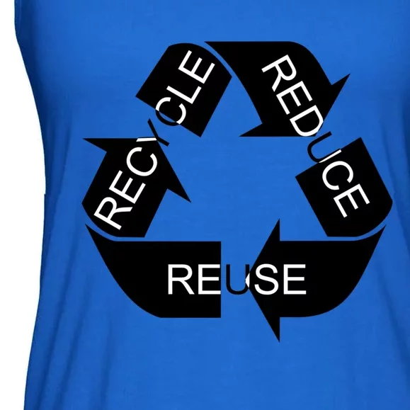 Reduce Reuse Recycle Eco System Gift Ladies Essential Flowy Tank