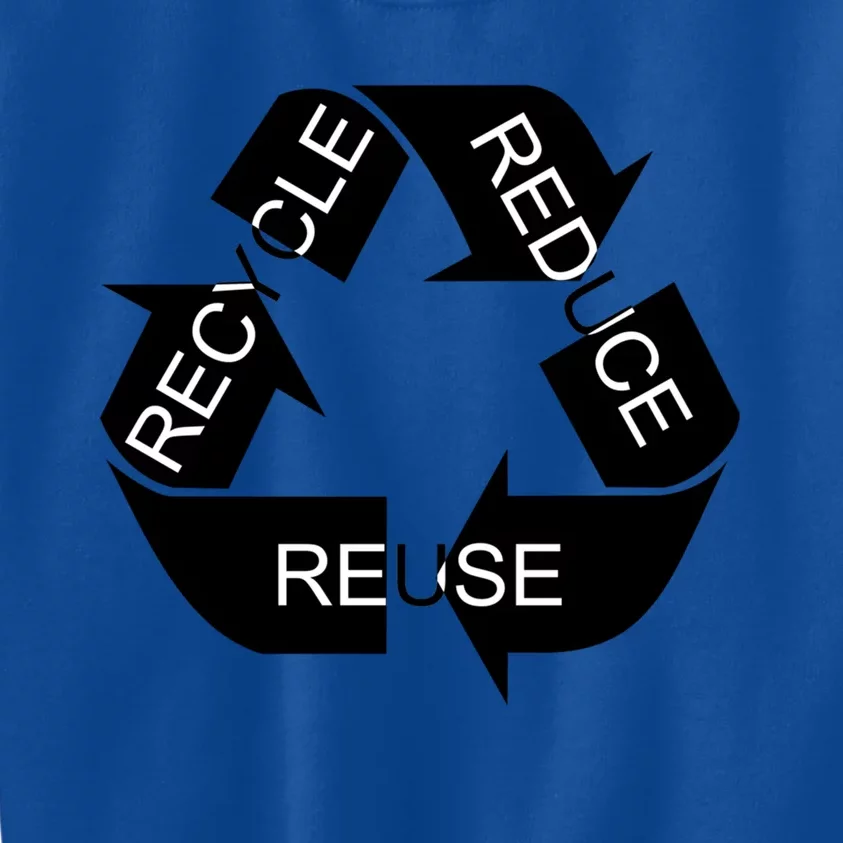 Reduce Reuse Recycle Eco System Gift Kids Sweatshirt