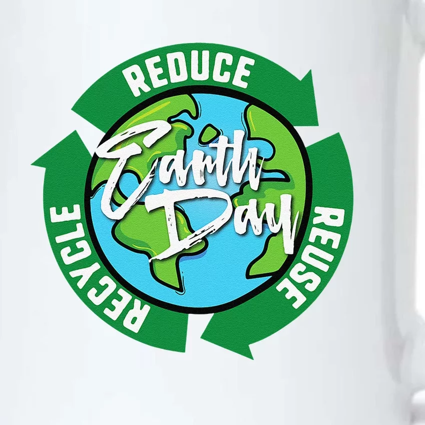 Reduce Reuse Recycle Earth Day April 22 Black Color Changing Mug