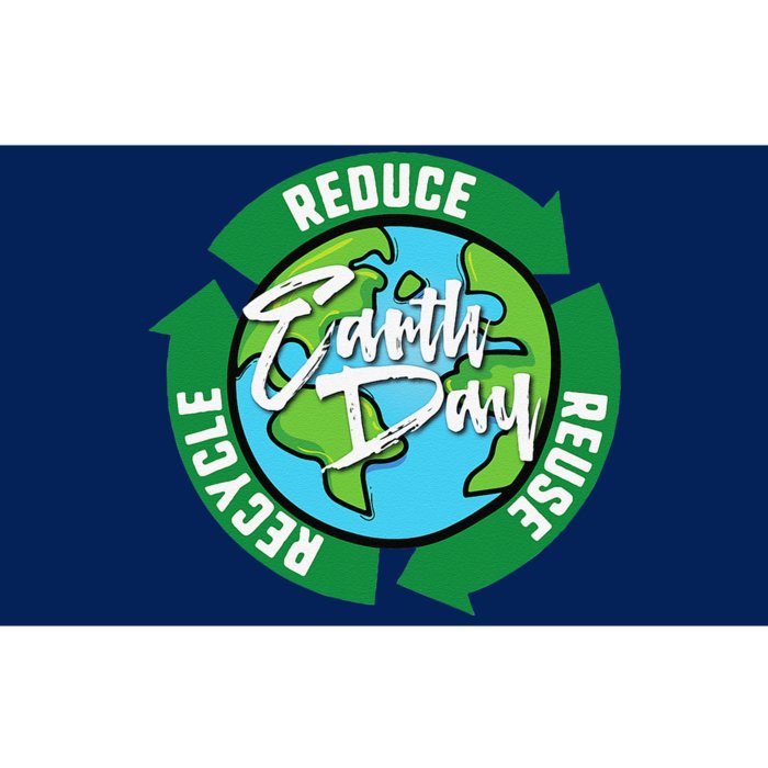 Reduce Reuse Recycle Earth Day April 22 Bumper Sticker