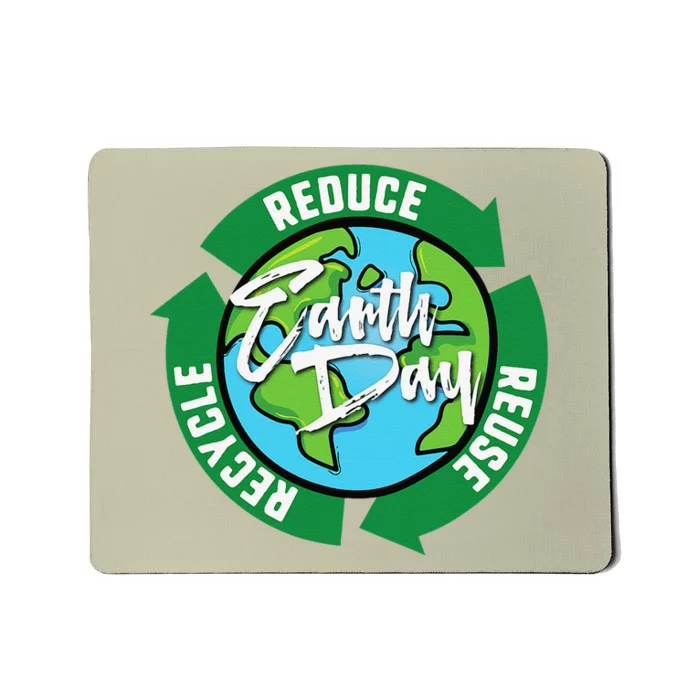 Reduce Reuse Recycle Earth Day April 22 Mousepad