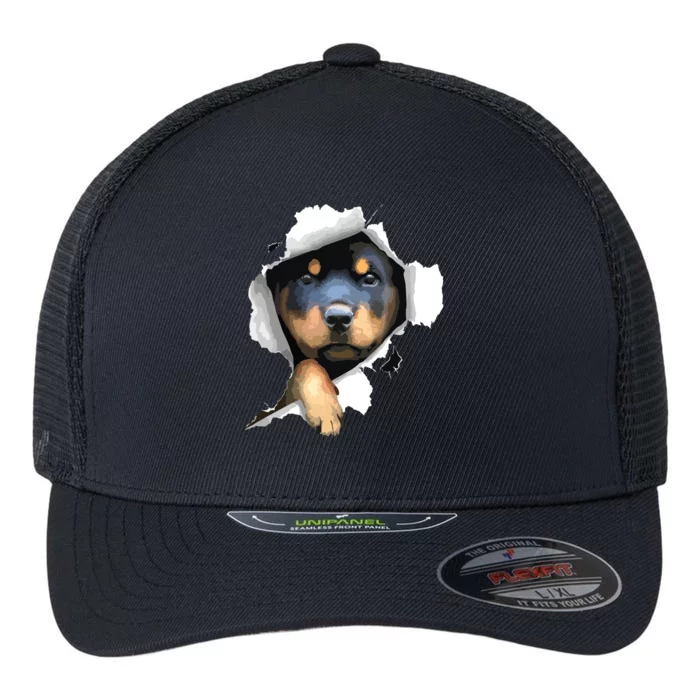 Rottweiler Rottie Rottweiler Lover Cute Rottweiler Flexfit Unipanel Trucker Cap