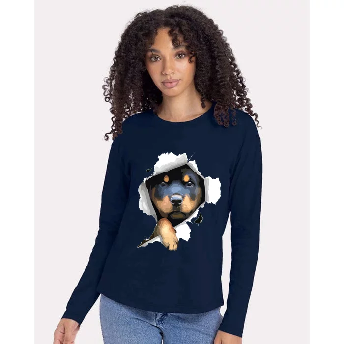 Rottweiler Rottie Rottweiler Lover Cute Rottweiler Womens Cotton Relaxed Long Sleeve T-Shirt