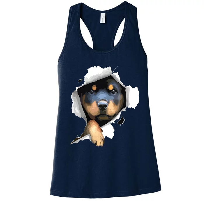 Rottweiler Rottie Rottweiler Lover Cute Rottweiler Women's Racerback Tank