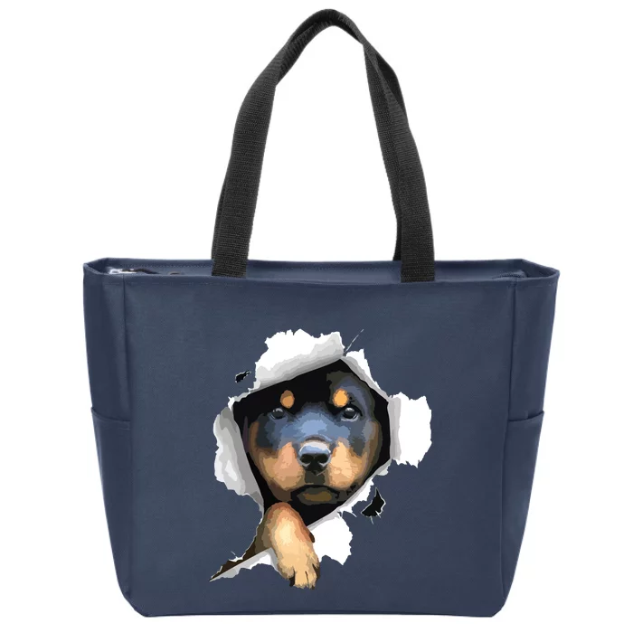 Rottweiler Rottie Rottweiler Lover Cute Rottweiler Zip Tote Bag