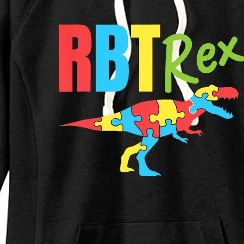 RBT Rex Registered Behavior Technician Therapist Autism Women's Fleece Hoodie