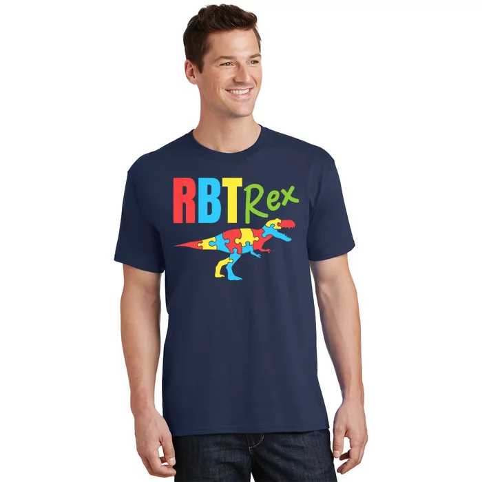 RBT Rex Registered Behavior Technician Therapist Autism T-Shirt