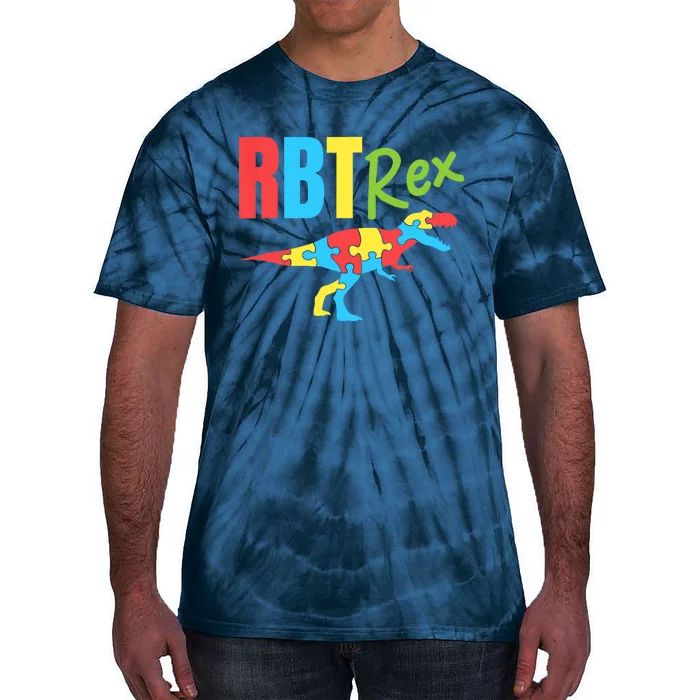 RBT Rex Registered Behavior Technician Therapist Autism Tie-Dye T-Shirt