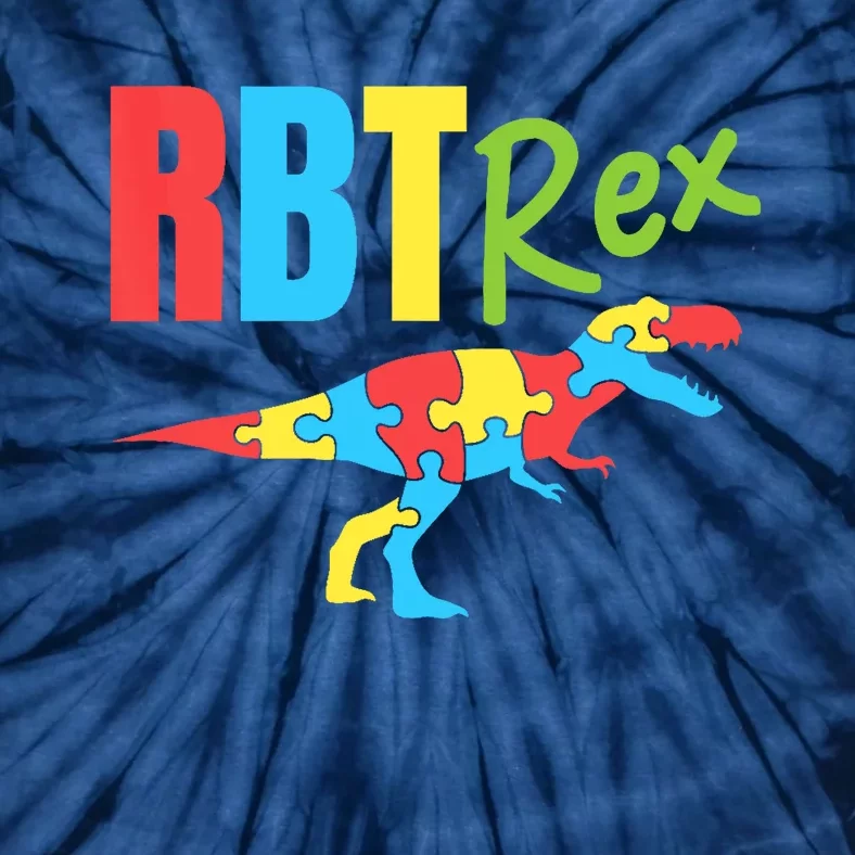 RBT Rex Registered Behavior Technician Therapist Autism Tie-Dye T-Shirt