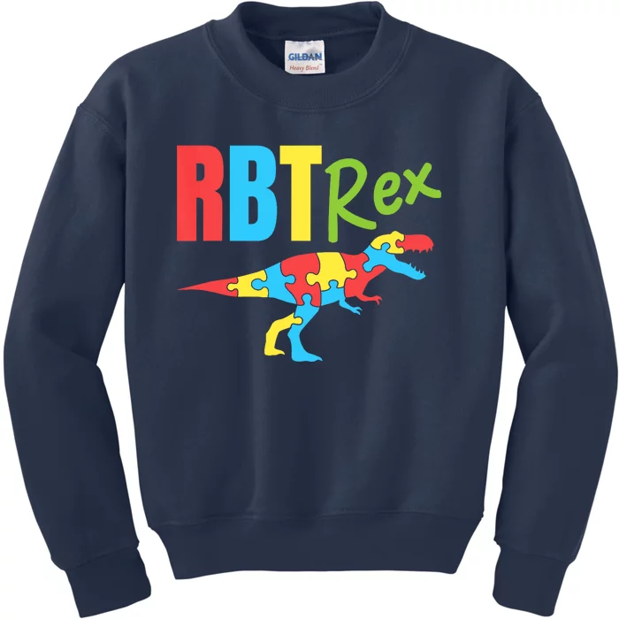 RBT Rex Registered Behavior Technician Therapist Autism Kids Sweatshirt