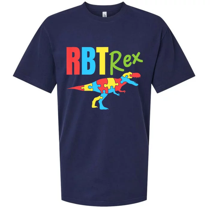 RBT Rex Registered Behavior Technician Therapist Autism Sueded Cloud Jersey T-Shirt