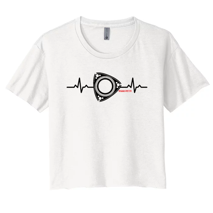 Rx8 Rx7 Rotorheartbeat Women's Crop Top Tee