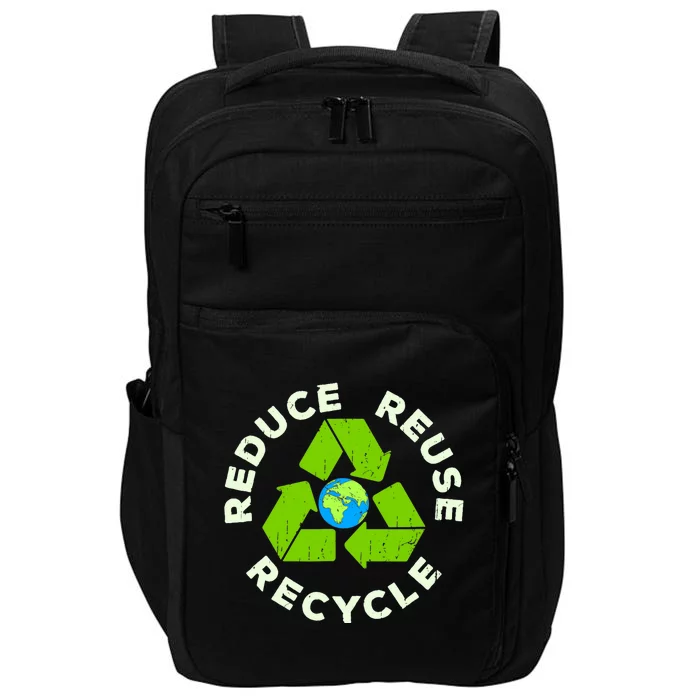 Reduce Reuse Recycle Earth Day Impact Tech Backpack