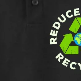 Reduce Reuse Recycle Earth Day Dry Zone Grid Performance Polo