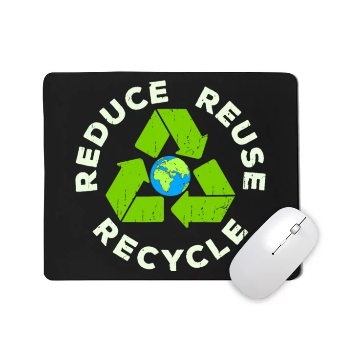 Reduce Reuse Recycle Earth Day Mousepad