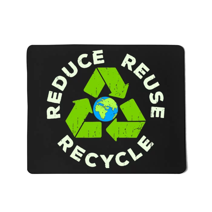 Reduce Reuse Recycle Earth Day Mousepad