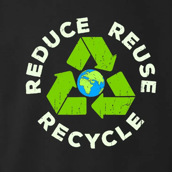 Reduce Reuse Recycle Earth Day Toddler Hoodie