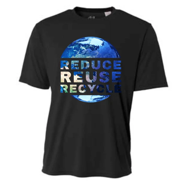 Reduce Reuse Recycle Garbage Planet Earth Trash Great Gift Cooling Performance Crew T-Shirt