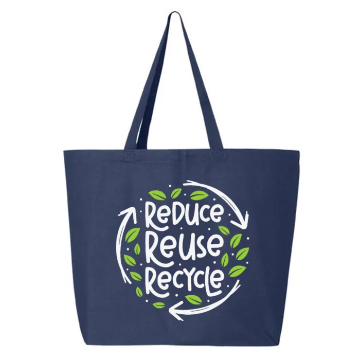 Reuse Reduce Recycle Save Earth Day Planet 25L Jumbo Tote