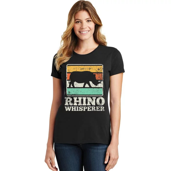 Rhinos Rhinoceros Rhino funny animal lover Women's T-Shirt