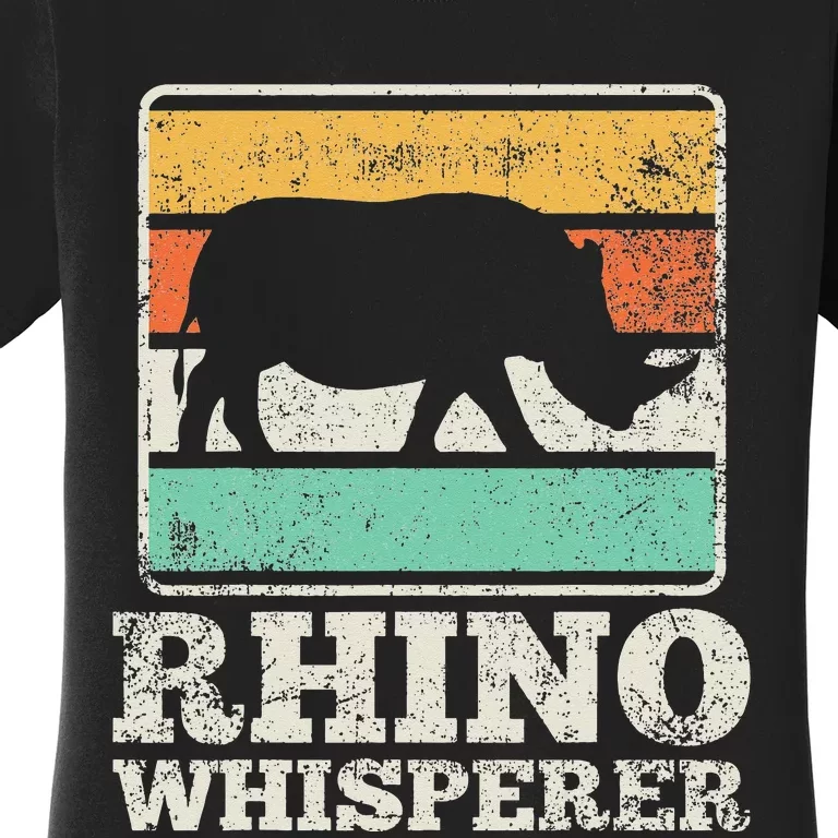 Rhinos Rhinoceros Rhino funny animal lover Women's T-Shirt