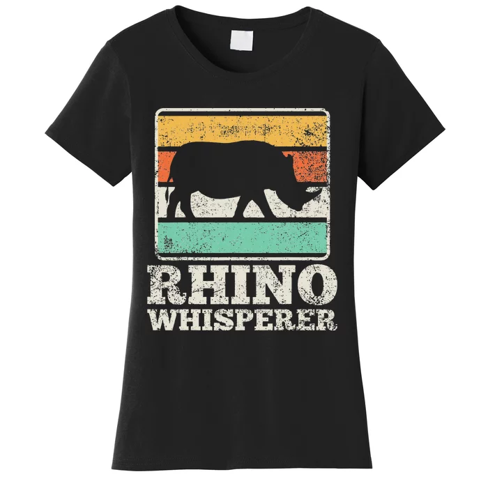 Rhinos Rhinoceros Rhino funny animal lover Women's T-Shirt