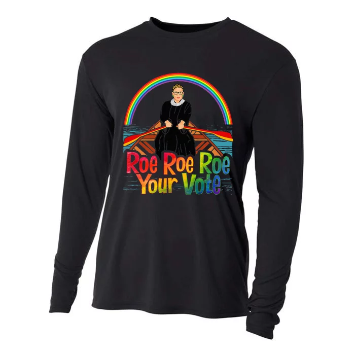 Roe Roe Roe Your Vote Cooling Performance Long Sleeve Crew