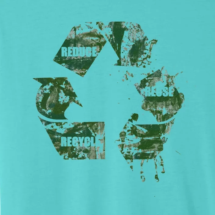 Reduce Reuse Recycle Logo Green Symbol ChromaSoft Performance T-Shirt